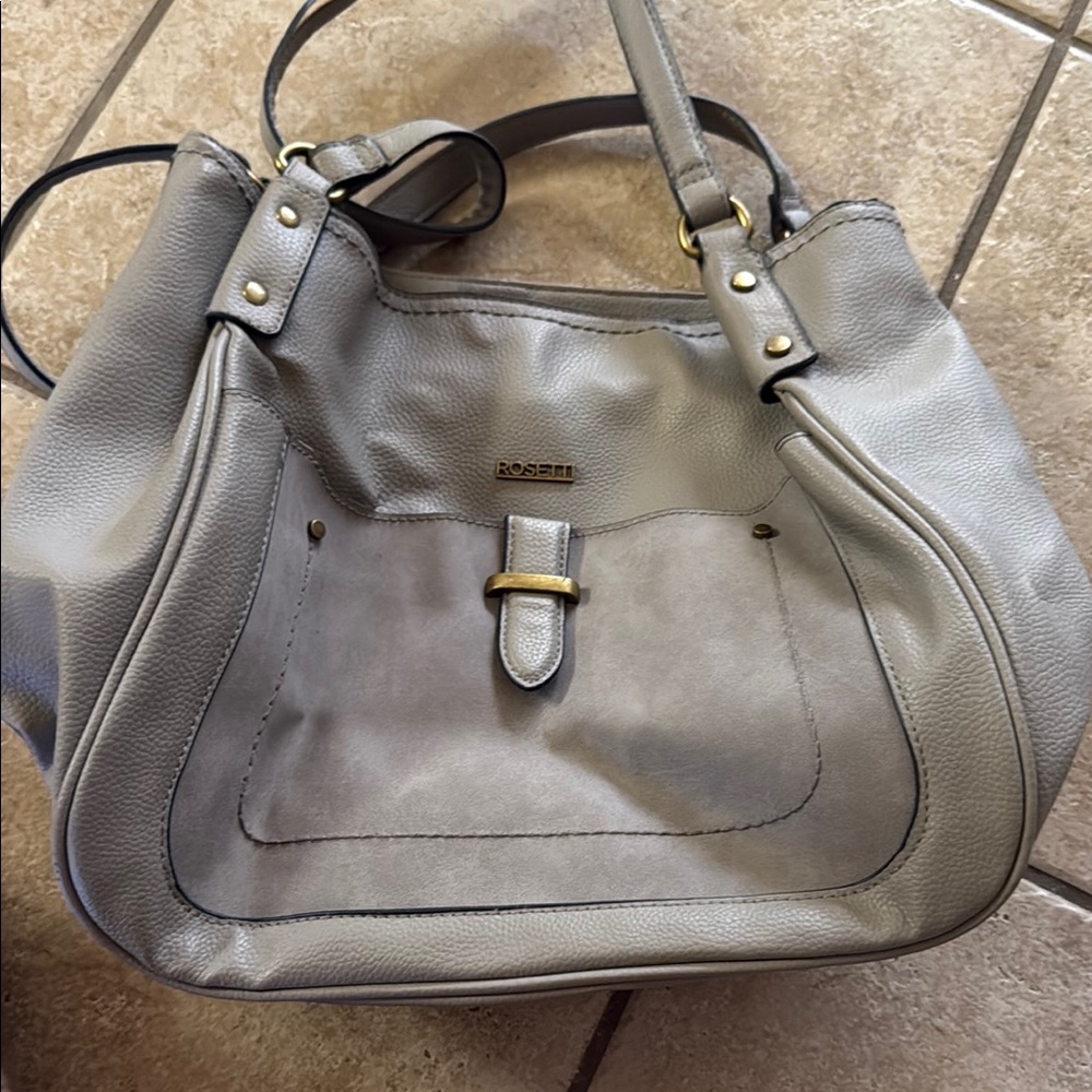 Rosetti Elegant Gray Shoulder Bag